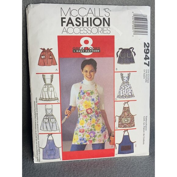 McCall's Misses Apron Sewing Pattern 2947 - uncut - Picture 6 of 9